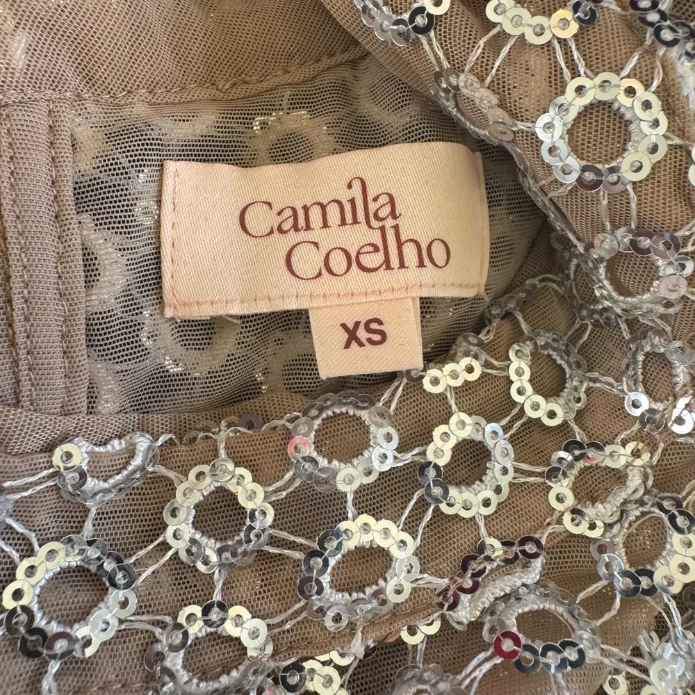 Camila Coelho Nita Top in Silver - Picture 3 of 3